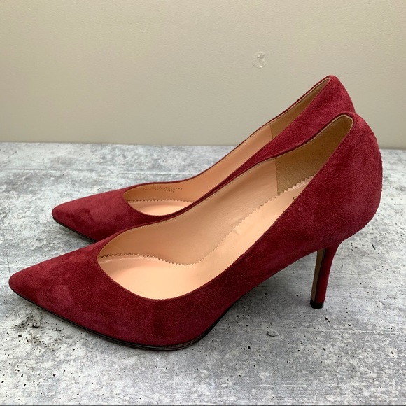 J.Crew Elsie Suede V-Cut Pointed Toe Heel - Picture 5 of 8